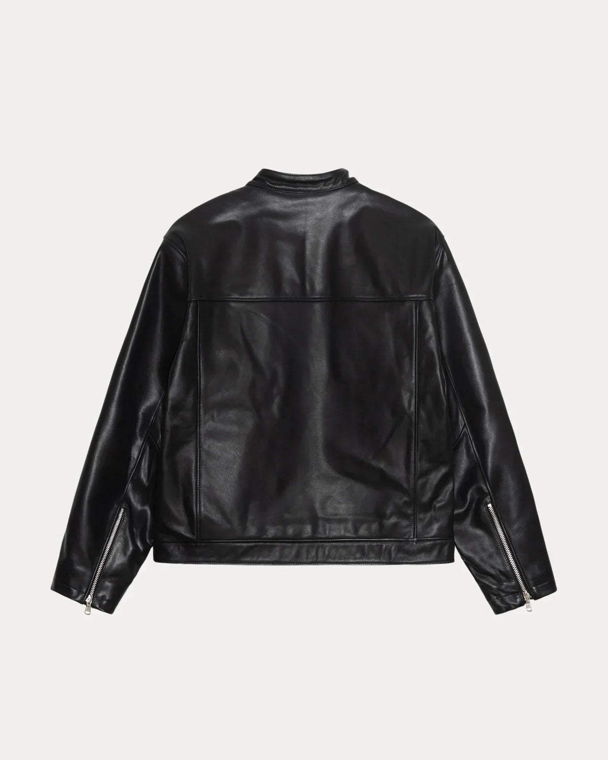 STUSSY CAFE RACER LEATHER JACKET