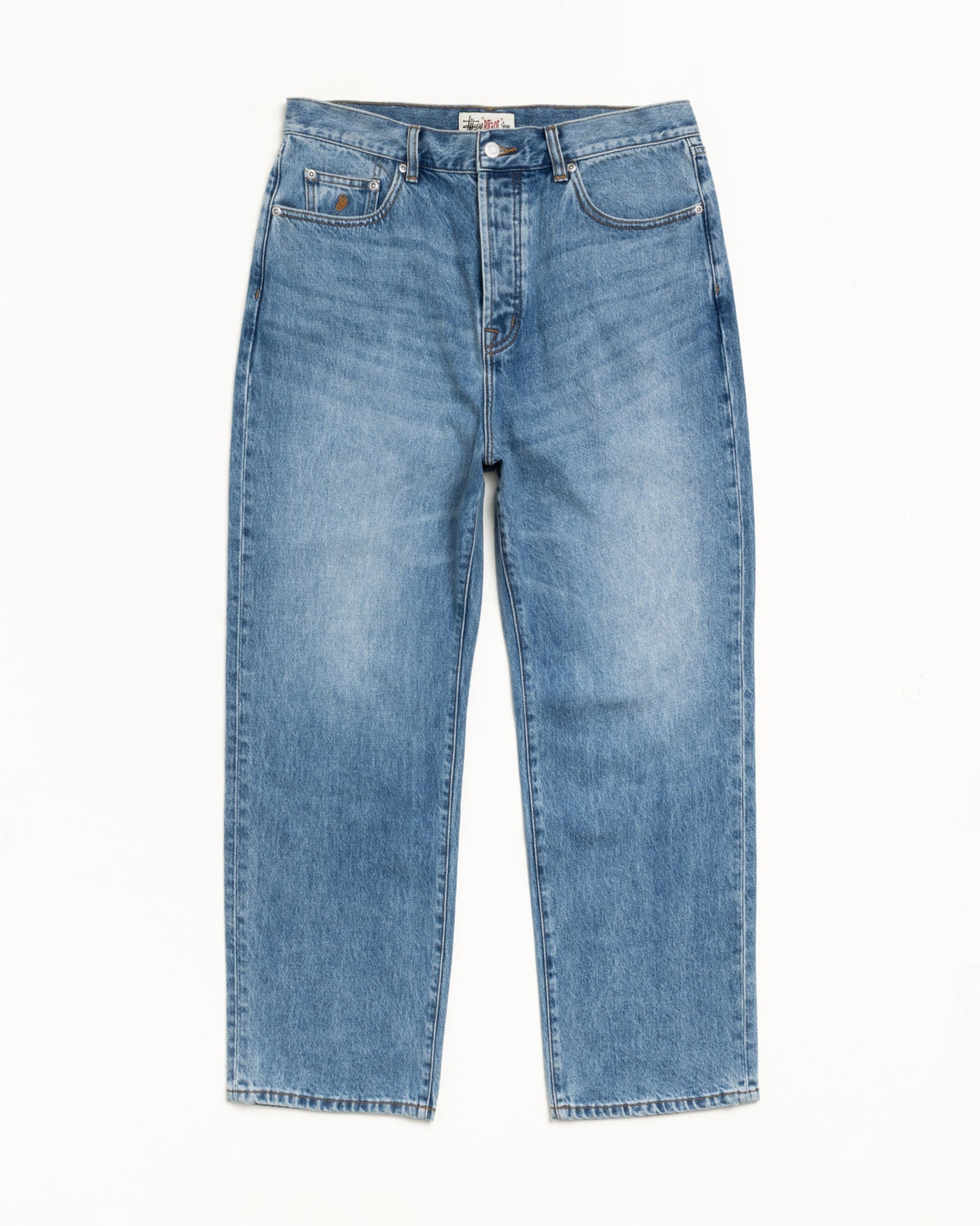 STUSSY BIG OL' JEAN DENIM INDIGO STONE WASH