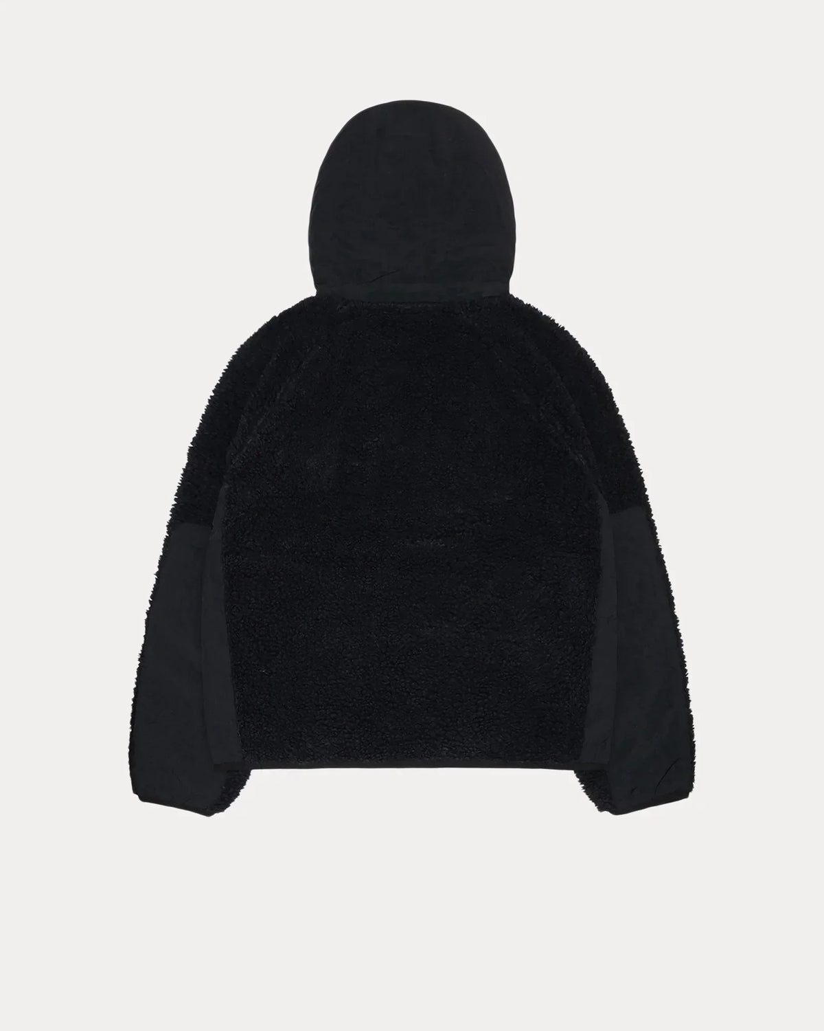 STUSSY SHERPA PANELED HOODED JACKET