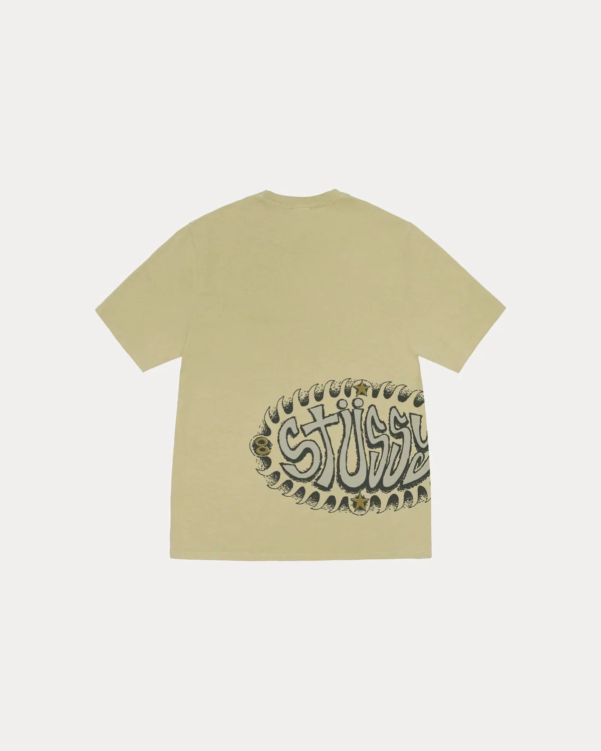STUSSY WAVE OVAL TEE PIGMENT DYED