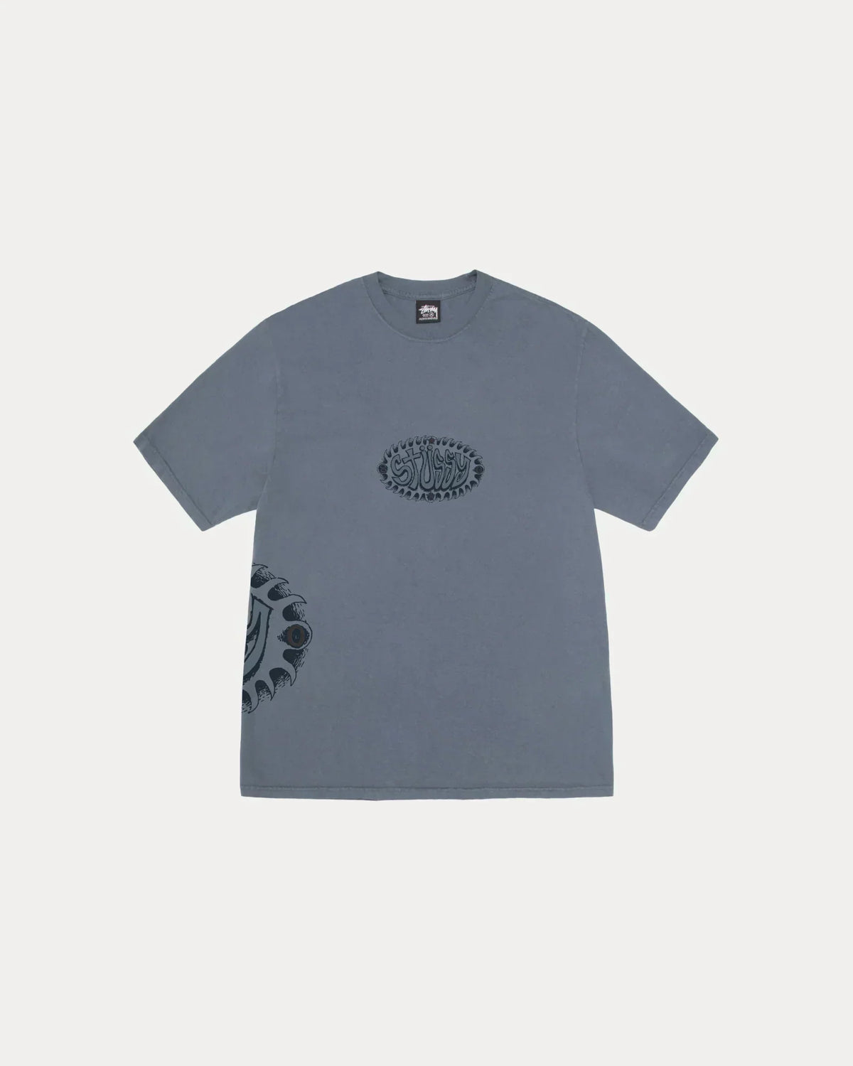 STUSSY WAVE OVAL TEE PIGMENT DYED