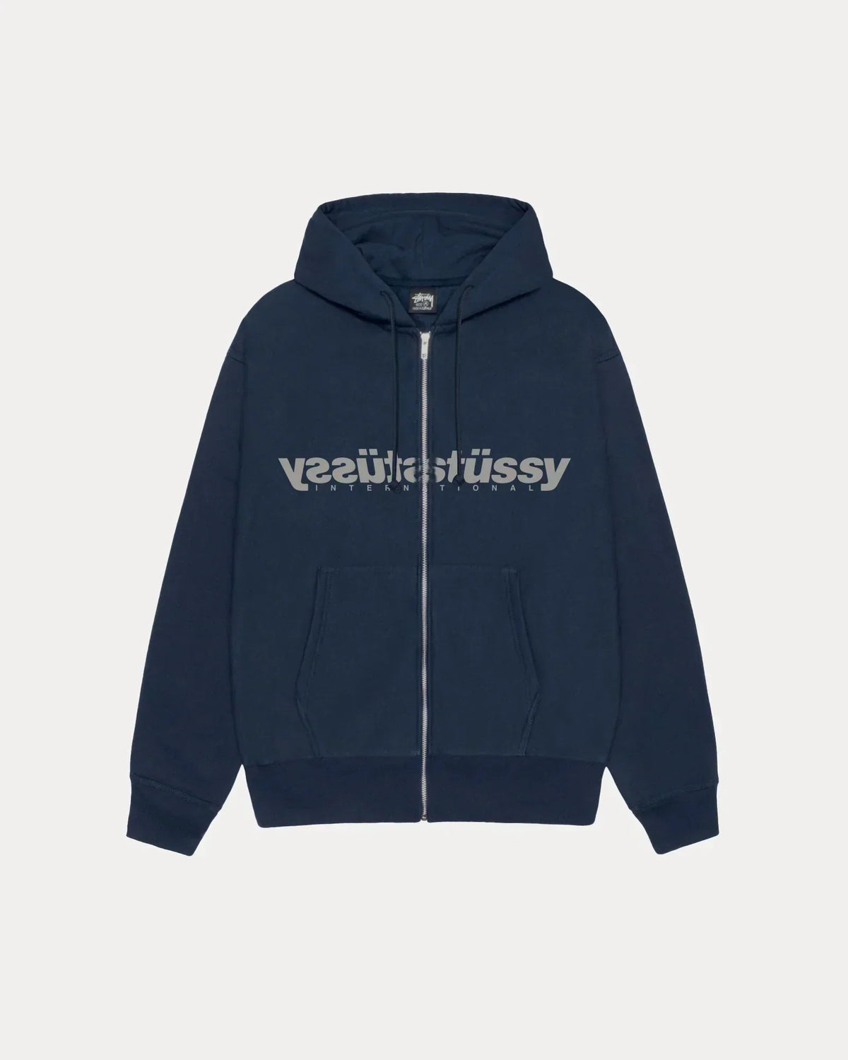 STUSSY MIRROR ZIP HOODIE