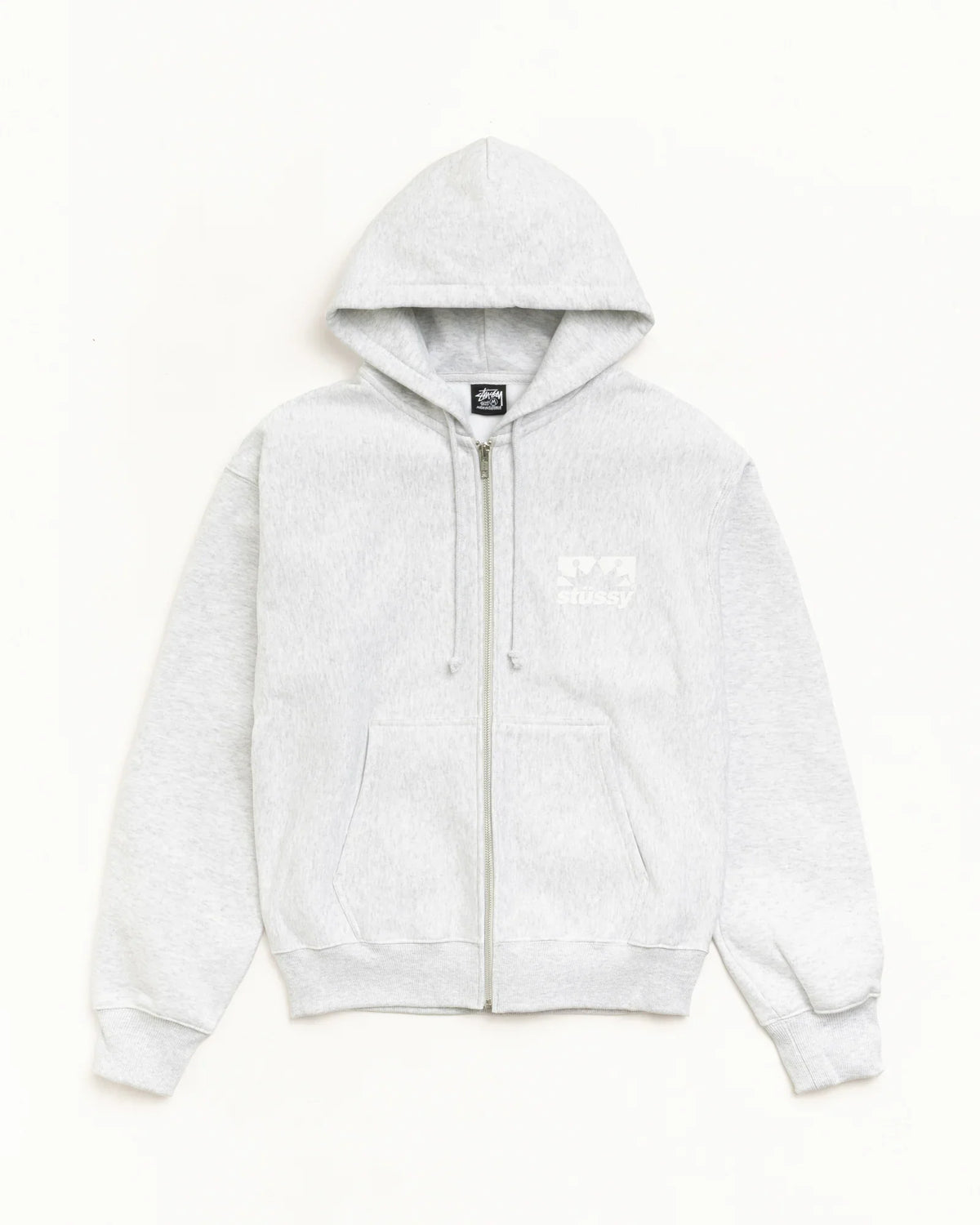 STUSSY BOX CROWN ZIP HOODIE