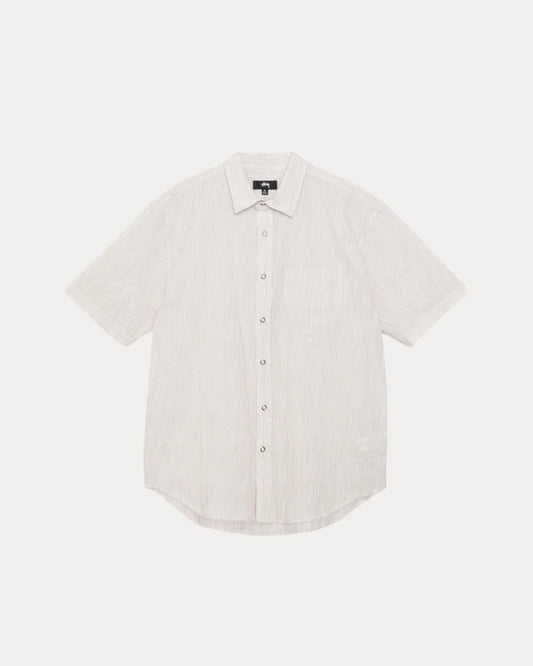 STUSSY WAVY STRIPED SHORT SLEEVE SHIRT