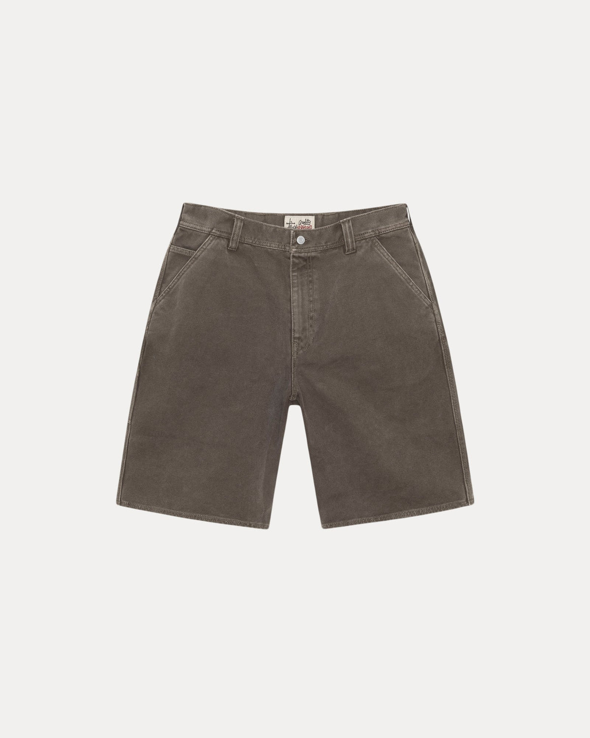 STUSSY WASHED CANVAS WORK SHORT