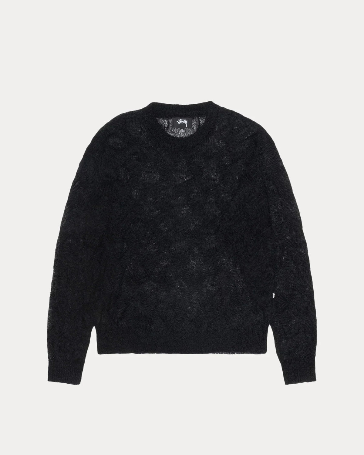 STUSSY LOOSE KNIT CROSS CABLE SWEATER