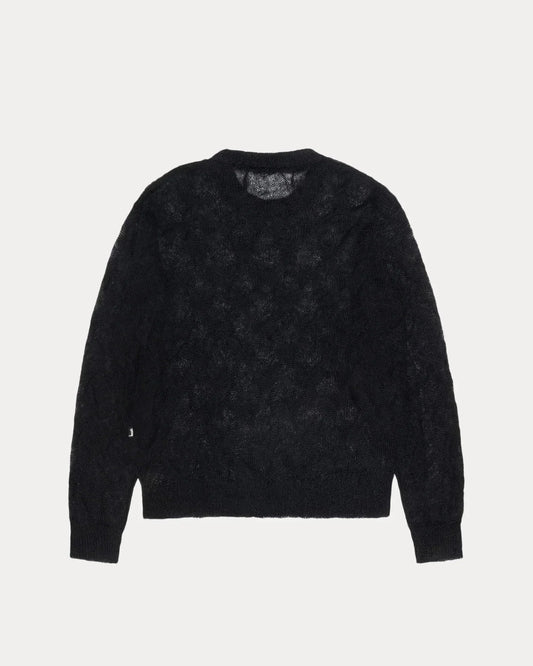 STUSSY LOOSE KNIT CROSS CABLE SWEATER
