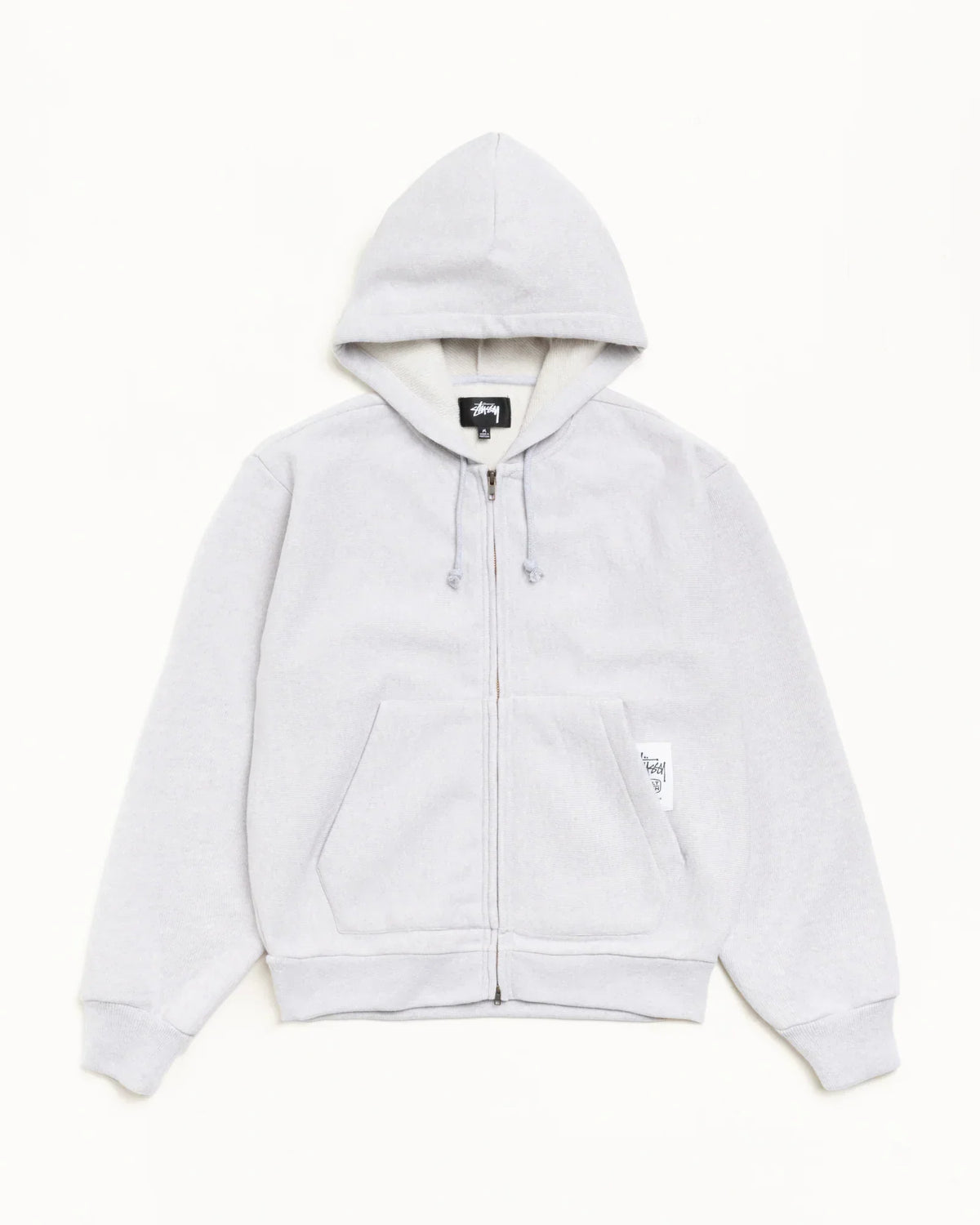 STUSSY PATCH ZIP KNIT HOODIE