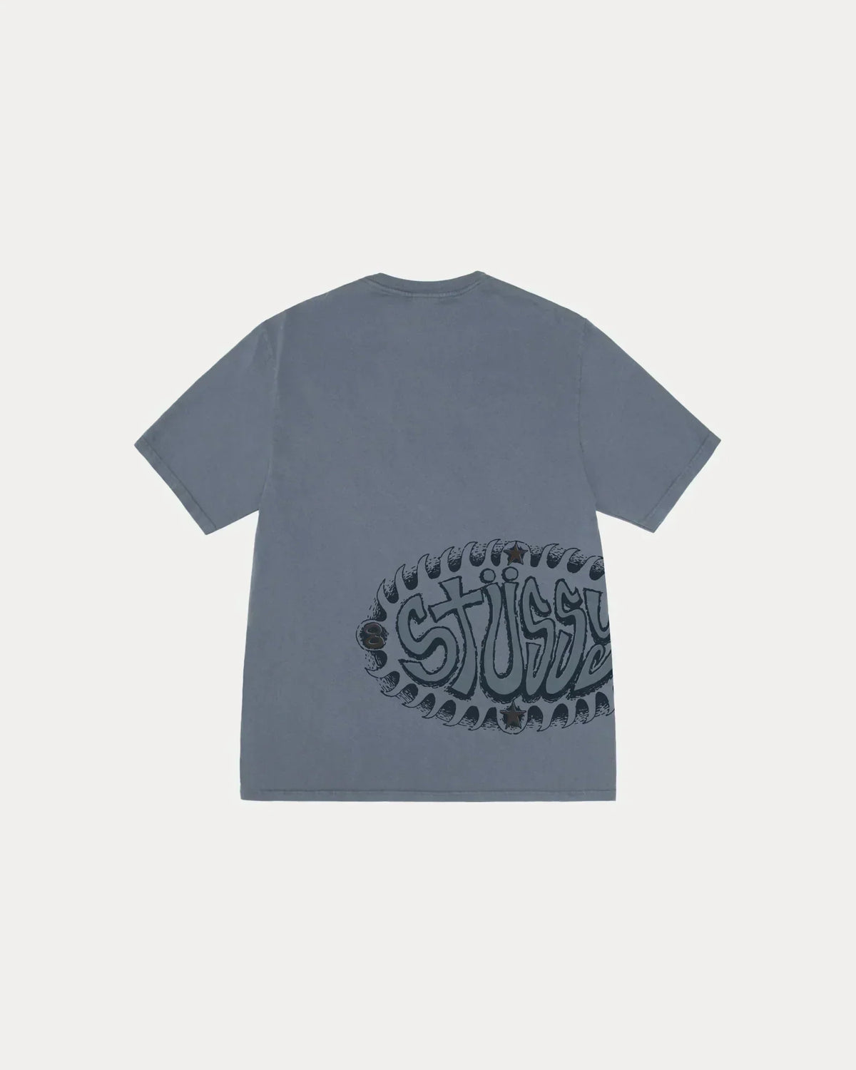 STUSSY WAVE OVAL TEE PIGMENT DYED