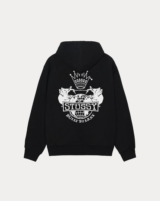 STUSSY BUILT TO LAST ZIP HOODIE