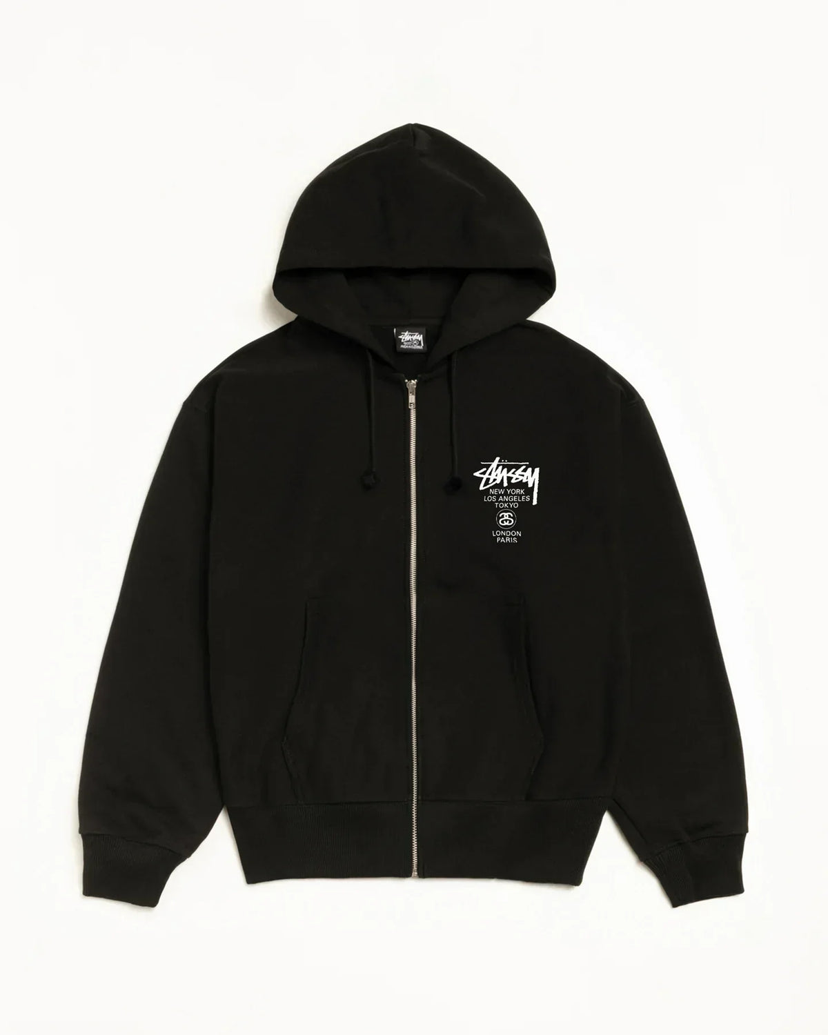 STUSSY WORLD TOUR ZIP HOODIE