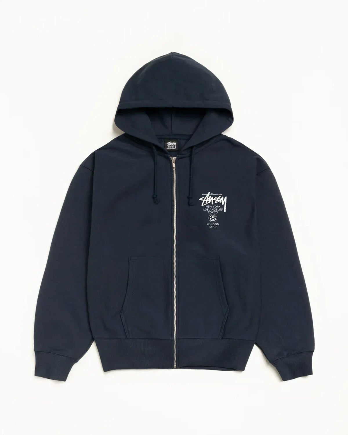 STUSSY WORLD TOUR ZIP HOODIE