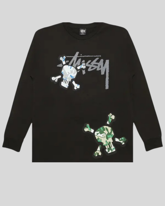 STUSSY STOCK LINK SKULL LONG SLEEVE